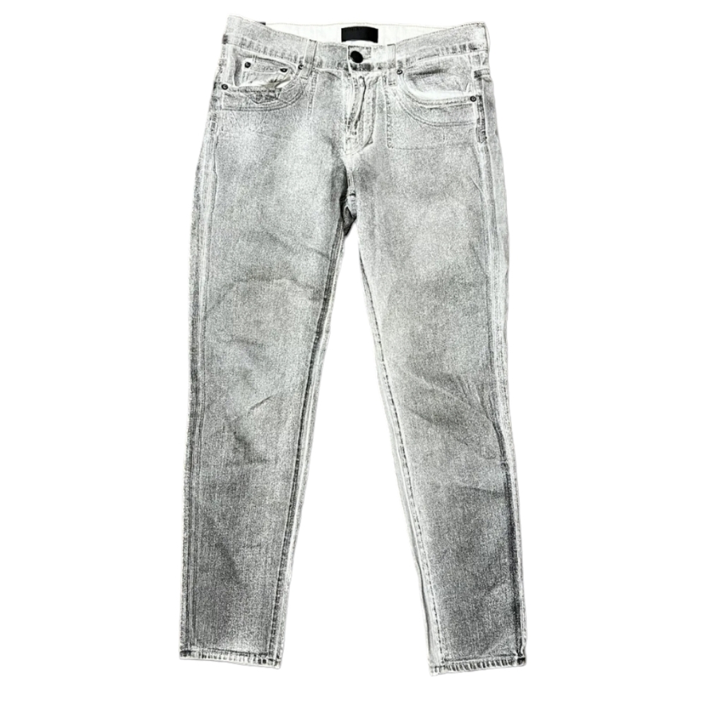 Vince Gray Five Pocket Relaxed Rolled Stone Wash Jeans sz 25